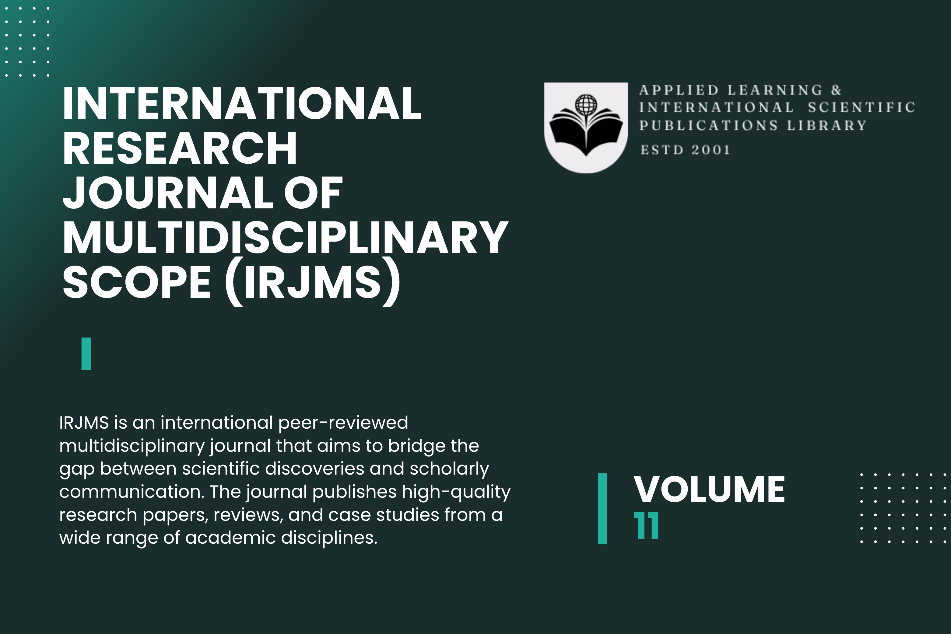 International Research Journal of Multidisciplinary Scope (IRJMS)